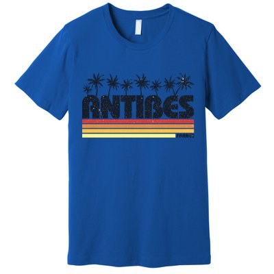 Antibes France Retro Tourism Gift Premium T-Shirt