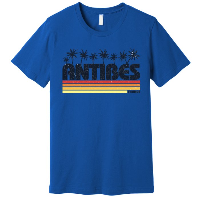 Antibes France Retro Tourism Gift Premium T-Shirt