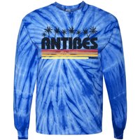 Antibes France Retro Tourism Gift Tie-Dye Long Sleeve Shirt