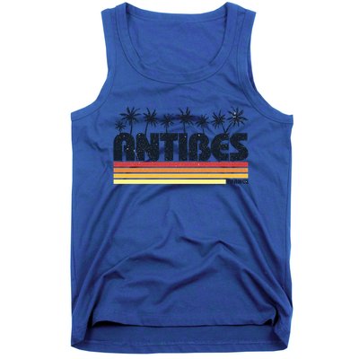 Antibes France Retro Tourism Gift Tank Top