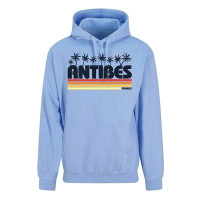 Antibes France Retro Tourism Gift Unisex Surf Hoodie