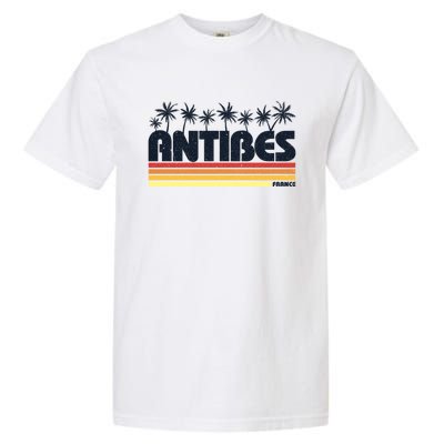 Antibes France Retro Tourism Gift Garment-Dyed Heavyweight T-Shirt