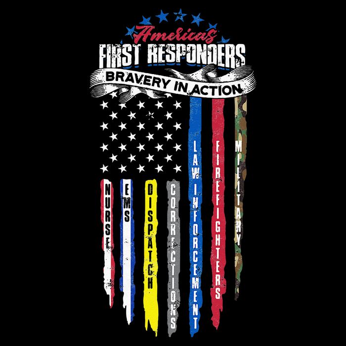 Americas First Responder Bravery In Action Nurse EMS City Backpack
