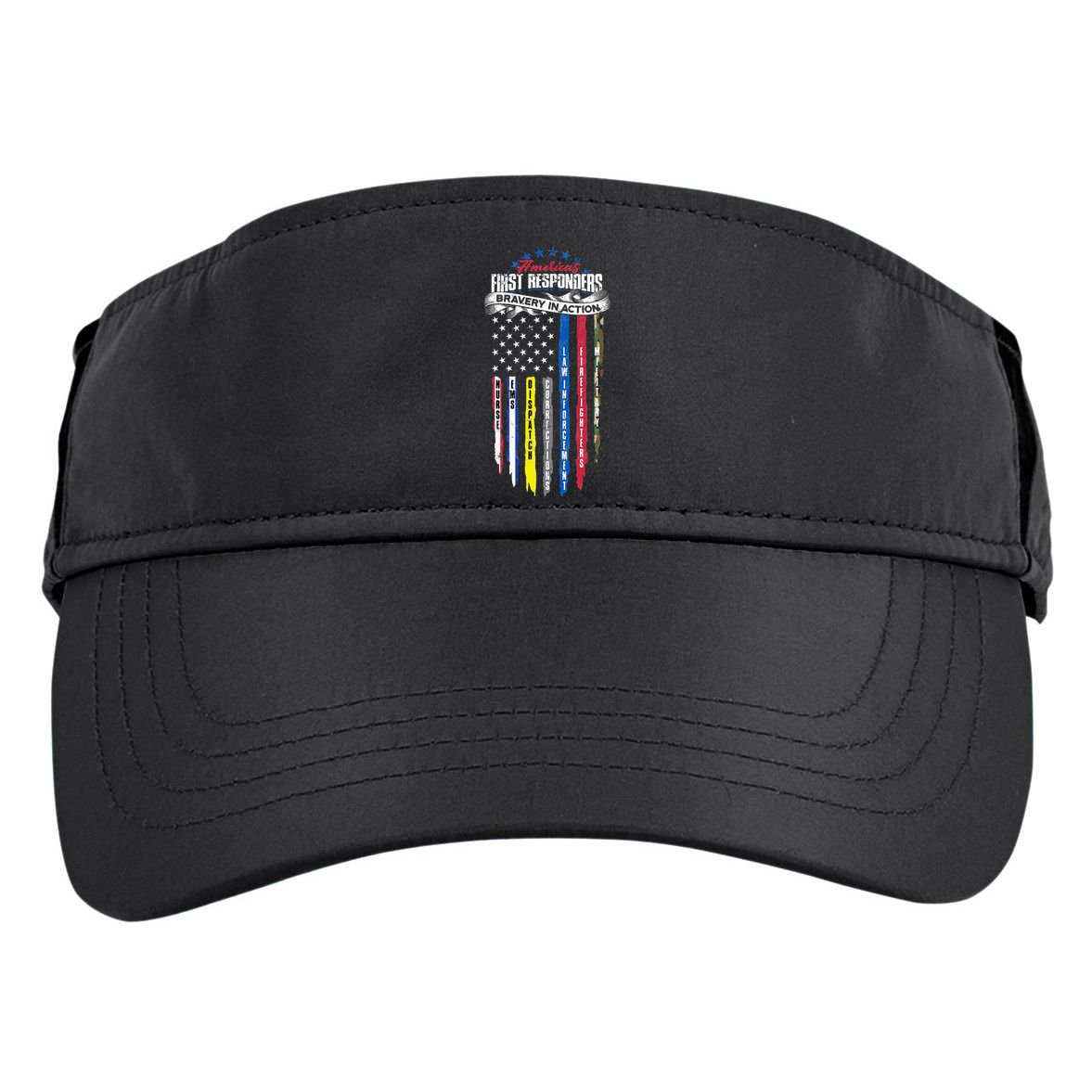 Americas First Responder Bravery In Action Nurse EMS Adult Drive Performance Visor