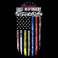 Americas First Responder Bravery In Action Nurse EMS Drawstring Bag