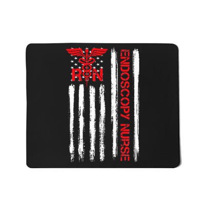 American Flag RN Endoscopy Nurse Gastroenterologist GI Mousepad