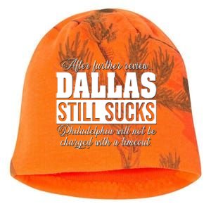 After Further Review Dallas Still Sucks Philadelphia Football Kati - Camo Knit Beanie