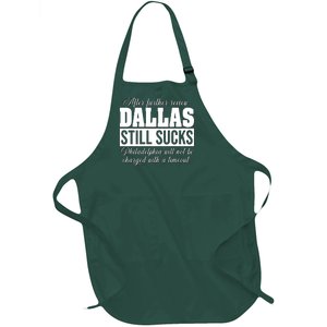 After Further Review Dallas Still Sucks Philadelphia Football Full-Length Apron With Pockets