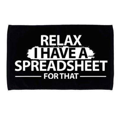 Accountant Funny Relax Spreadsheet Accounting Gift Microfiber Hand Towel