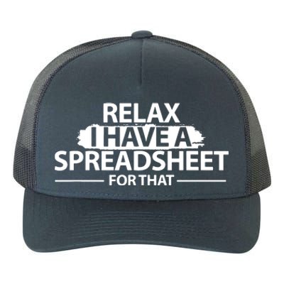 Accountant Funny Relax Spreadsheet Accounting Gift Yupoong Adult 5-Panel Trucker Hat