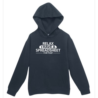 Accountant Funny Relax Spreadsheet Accounting Gift Urban Pullover Hoodie