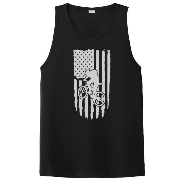 American Flag Road Biking Cycling Apparel Bicycle Cycling Gift PosiCharge Competitor Tank