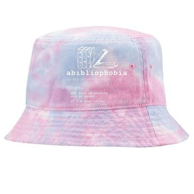 Abibliophobia Funny Reading Bookworm Reader Gift Tie-Dyed Bucket Hat