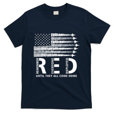 American Flag Red Friday Remember Everyone Deployed Military T-Shirt