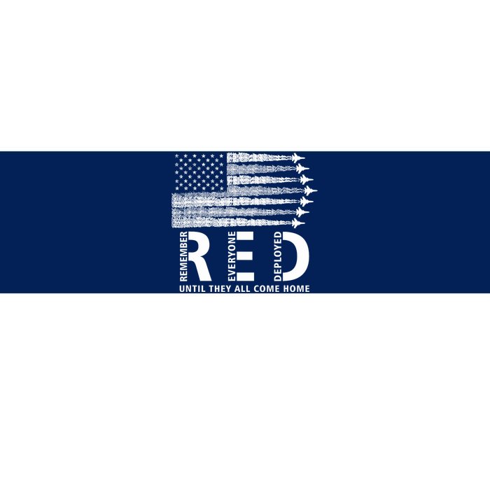 American Flag Red Friday Remember Everyone Deployed Military Bumper Sticker