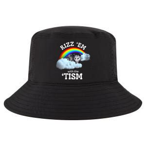 Autism Funny Rizz Em With The Tism Meme Autistic Opossum Cool Comfort Performance Bucket Hat