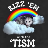 Autism Funny Rizz Em With The Tism Meme Autistic Opossum Cool Comfort Performance Bucket Hat
