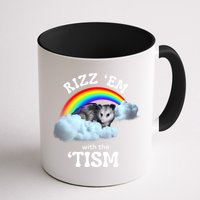 Autism Funny Rizz Em With The Tism Meme Autistic Opossum Mug