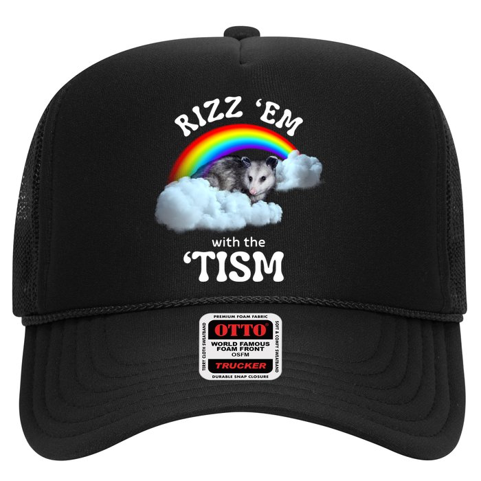 Autism Funny Rizz Em With The Tism Meme Autistic Opossum Hat