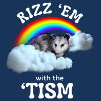 Autism Funny Rizz Em With The Tism Meme Autistic Opossum Infant Baby Jersey Bodysuit