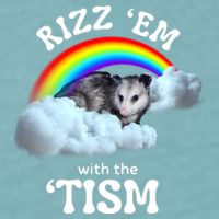 Autism Funny Rizz Em With The Tism Meme Autistic Opossum Sueded Cloud Jersey T-Shirt