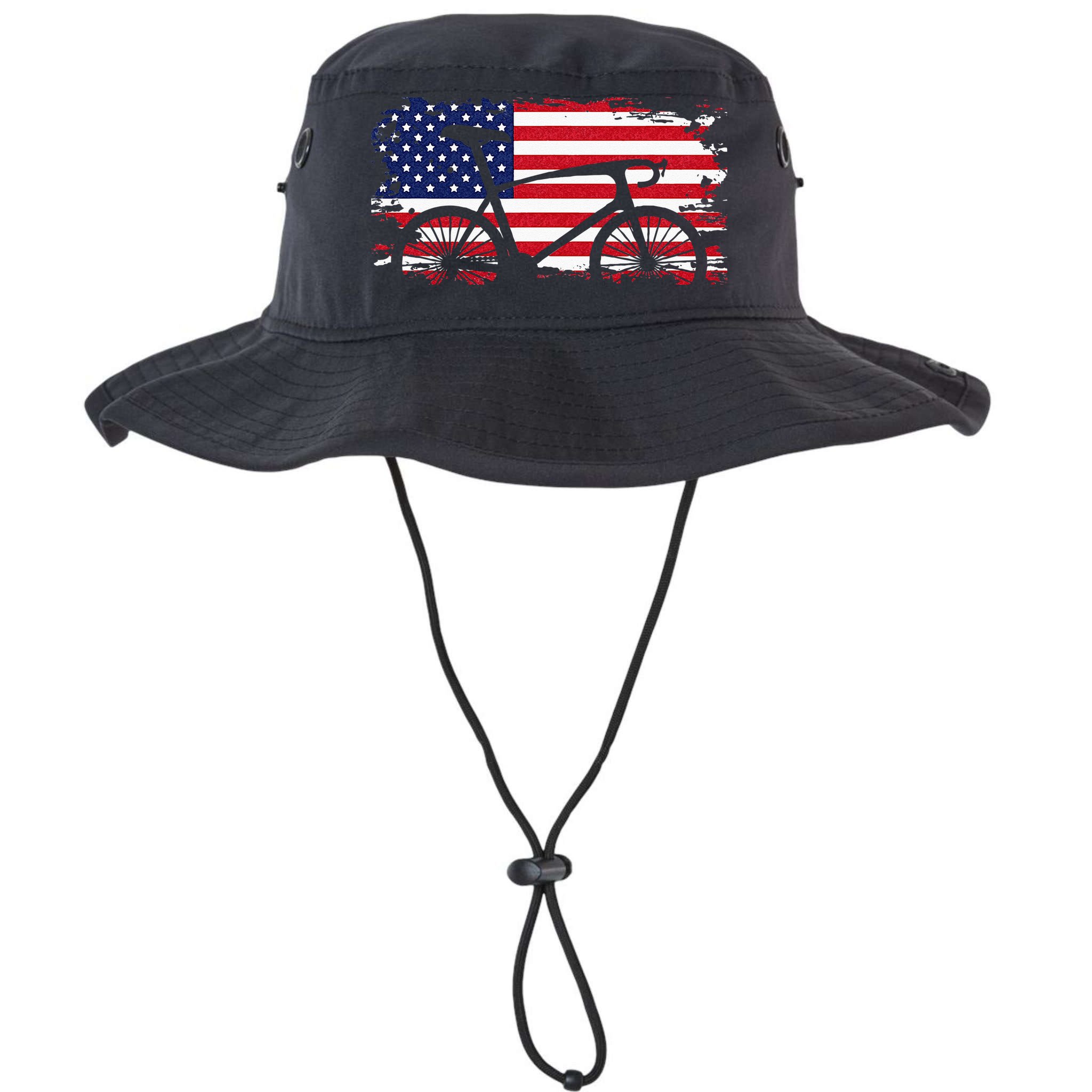 American Flag Road Biking Cycling Apparel Bicycle Cycling Bucket Hat
