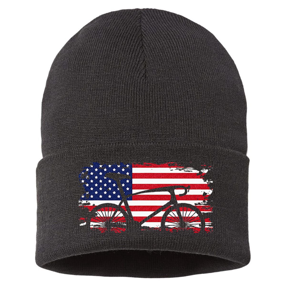 American Flag Road Biking Cycling Apparel Bicycle Cycling Sustainable Knit Beanie