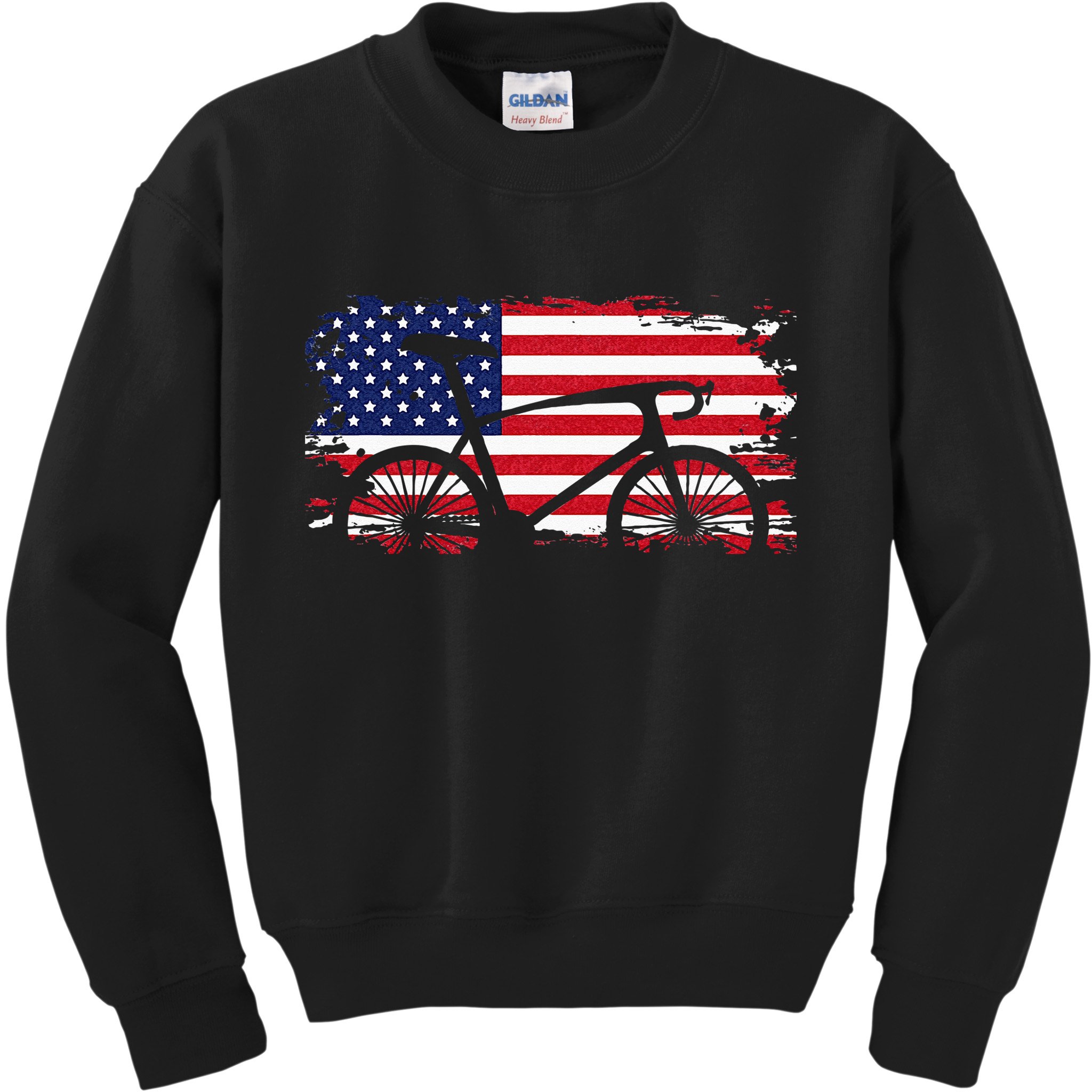 American Flag Road Biking Cycling Apparel Bicycle Cycling Kids Sweatshirt