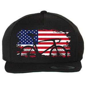 American Flag Road Biking Cycling Apparel Bicycle Cycling Wool Snapback Cap