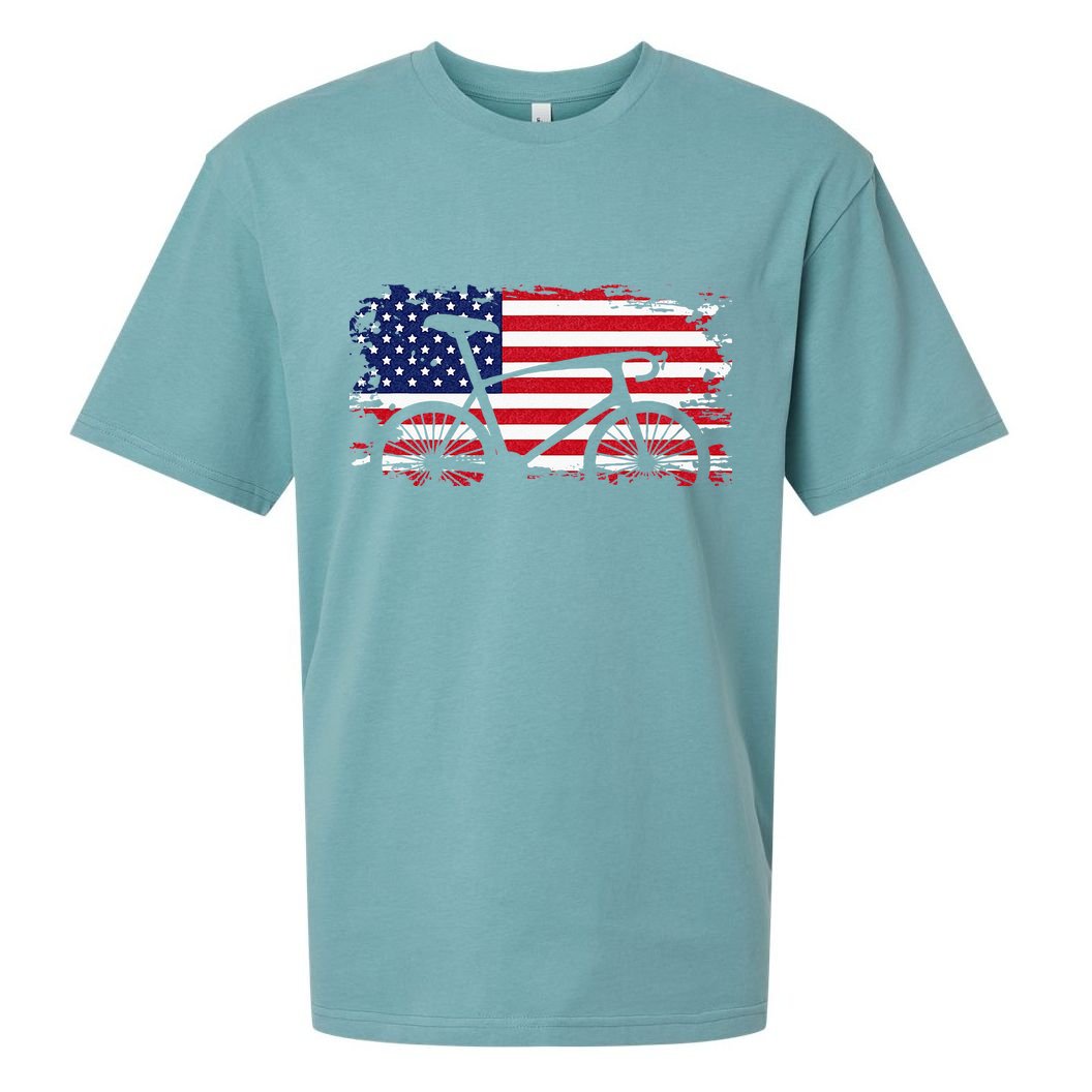 American Flag Road Biking Cycling Apparel Bicycle Cycling Sueded Cloud Jersey T-Shirt