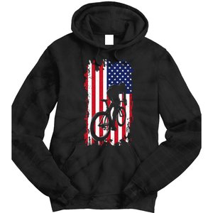 American Flag Road Biking Cycling Apparel Cycling Tie Dye Hoodie