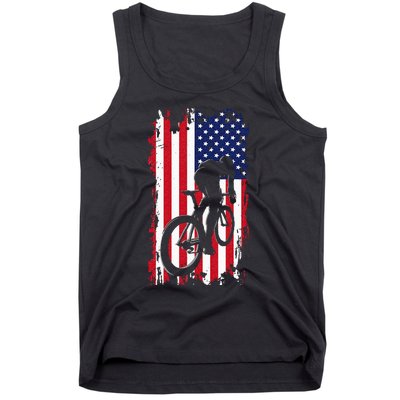 American Flag Road Biking Cycling Apparel Cycling Tank Top