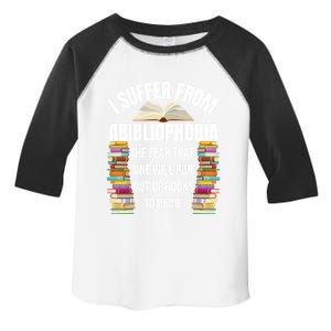 Abibliophobia Funny Reading Book Lover Bookworm Reader Nerd Gift Toddler Fine Jersey T-Shirt