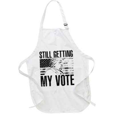American Flag Retro Still Getting My Vote Full-Length Apron With Pockets