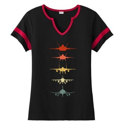 Air Force Retro Ladies Halftime Notch Neck Tee