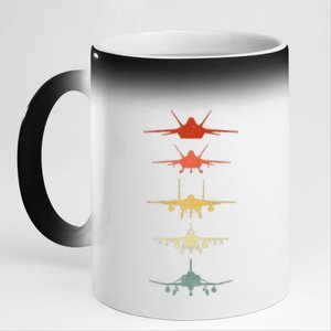 Air Force Retro 11oz Black Color Changing Mug