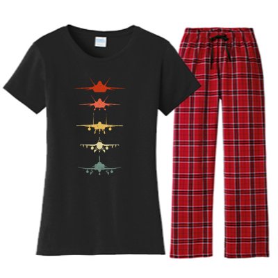 Air Force Retro Women's Flannel Pajama Set