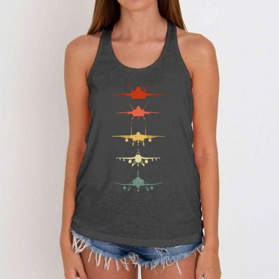 Air Force Retro Women's Knotted Racerback Tank