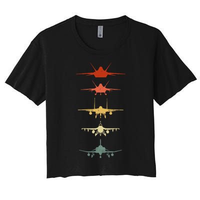 Air Force Retro Women's Crop Top Tee