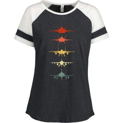 Air Force Retro Enza Ladies Jersey Colorblock Tee