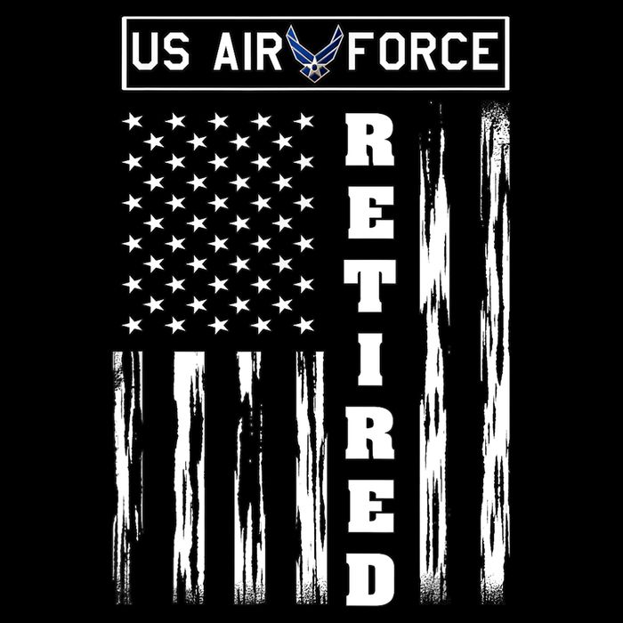 AIR FORCE Retired - Distressed American Flag Tee City Backpack