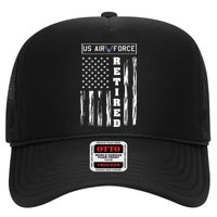 AIR FORCE Retired - Distressed American Flag Tee Hat