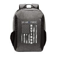 AIR FORCE Retired - Distressed American Flag Tee Vector Backpack