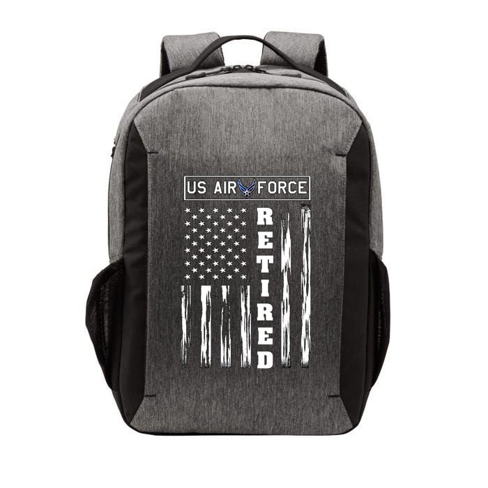 AIR FORCE Retired - Distressed American Flag Tee Vector Backpack