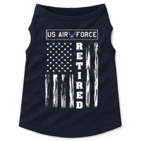 AIR FORCE Retired - Distressed American Flag Tee Doggie Tank