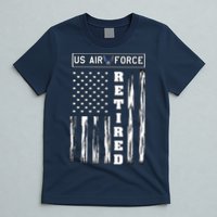 AIR FORCE Retired - Distressed American Flag Tee T-Shirt