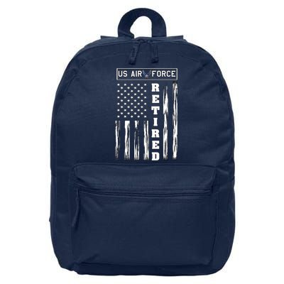 AIR FORCE Retired - Distressed American Flag Tee 16 in Basic Backpack