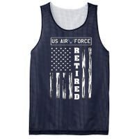 AIR FORCE Retired - Distressed American Flag Tee Mesh Reversible Basketball Jersey Tank