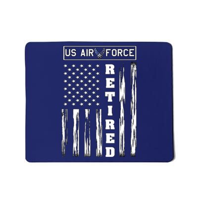 AIR FORCE Retired - Distressed American Flag Tee Mousepad