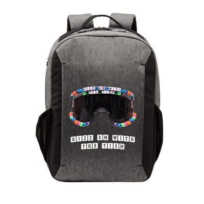 Autism Funny Rizz Em With The Tism Autistic Meme Gift Vector Backpack